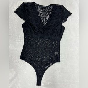 Women’s Fashion Nova Lace Bodysuit, Size Small